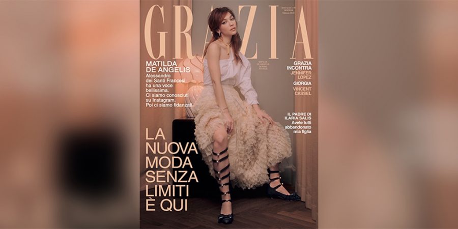 Matilda De Angelis a “GRAZIA”: Io e Alessandro dei Santi Francesi ci siamo conosciuti su Instagram e poi fidanzati
