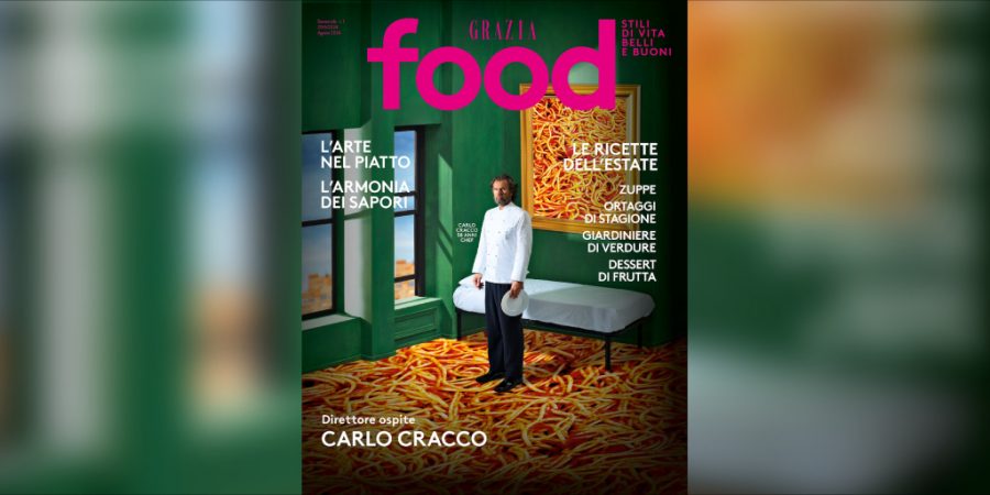 LO CHEF STELLATO CARLO CRACCO È IL DIRETTORE OSPITE DI QUESTA EDIZIONE DI “GRAZIA FOOD” DEDICATA AL CONNUBIO TRA ARTE E CUCINA